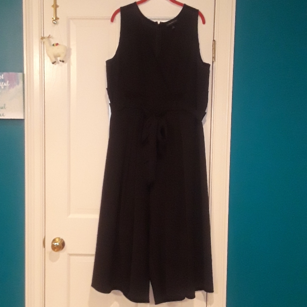 Black V Neck Jumpsuit